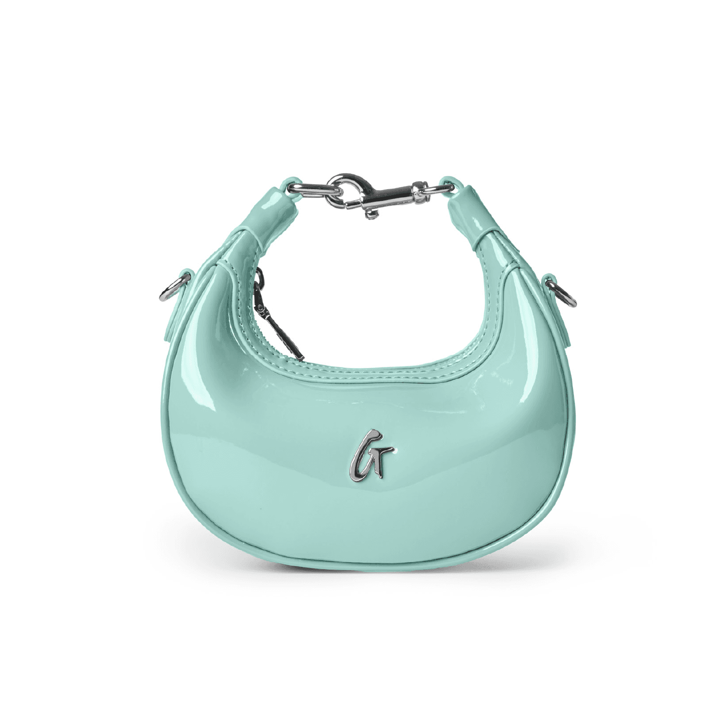 Nano Mirror Hobo Bag - Mirror Teal