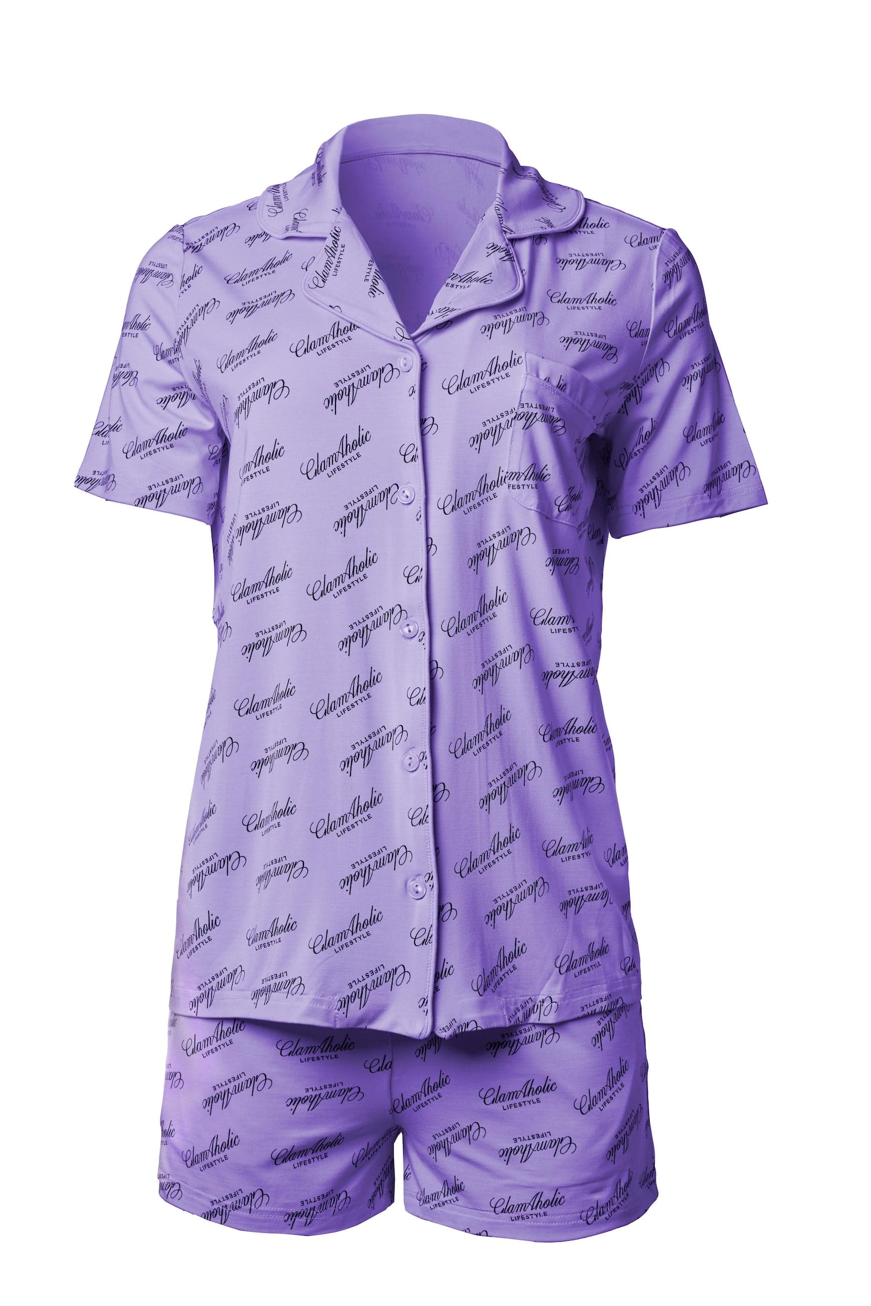 Signature Luxe Pajama Short Set - Lavender